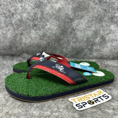 Sandalia de golf Reef Mulligan II para hombre talla 10 azul rojo abridor de botellas chanclas de césped Foto 1 de 4