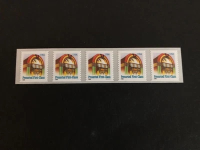 U.S. Stamps, Scott # 2912A, PNC5 # S11111, (25c) Juke Box, w/ HI Pink #on#, MNH - Image 1 of 2