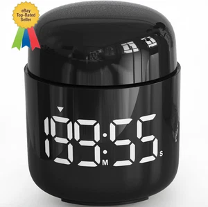 Timer Digitale da Cucina, Timer Conto alla Rovescia con Ampio Display LED (Nero) - Foto 1 di 8