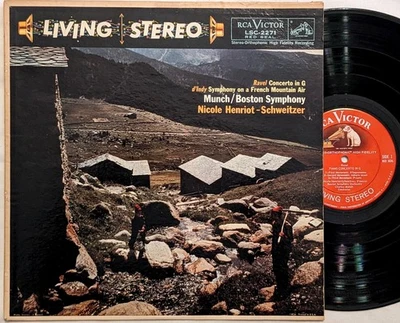 RCA LSC-2271 ed1 lp Ravel CONCERTO IN G Munch BSO stereo 5S/5S shaded dog 1958 - Image 1 of 4