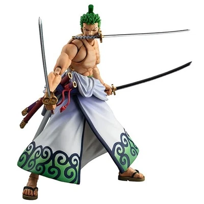 Boneco de ação Variable Action Heroes ONE PIECE Zoro Juro cerca de 180mm pintado em PVC - Imagem 1 de 4