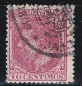 1879 - España -  Alfonso XII - Edifil 202  - 10 ct Rosa - Matasello Administrivo - Picture 1 of 2