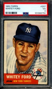 1953 Topps #207 Whitey Ford PSA 3 VG *New York Yankees* - Picture 1 of 2