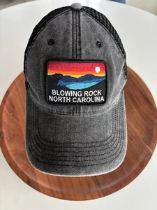 Blowing Rock North Carolina Patch Hat Logo Mesh Snap Back Baseball Golf Hike Cap - Picture 1 of 6