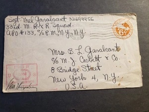 APO 133 SUNNING HILL, ENGLAND, UK 1945 Censored WWII Army Cover 33rd MR & R Sq - Picture 1 of 2
