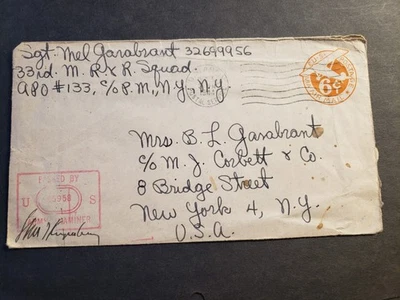 APO 133 SUNNING HILL, ENGLAND, UK 1945 Censored WWII Army Cover 33rd MR & R Sq - Image 1 of 2