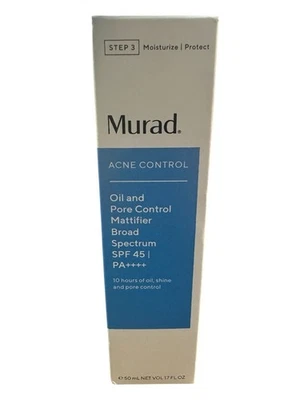 Murad Acne Control Oil and Pore Control Mattifier SPF 45 50ml / 1.7oz-New in Box - Image 1 of 4