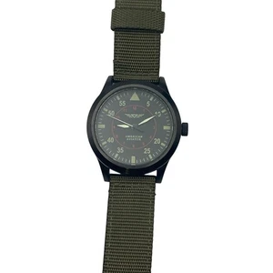 Amerikanische Fliegeruhr Herren 44mm neue Batterie - verstellbares Band - WR 3ATM - Bild 1 von 8