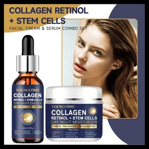 Retinol Serum + Anti-Aging Cream with Collagen & Hyaluronic acid -UK Seller - Picture 1 of 6