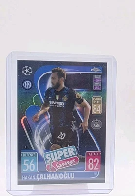 2021 2022 Topps Chrome Match Attax /15 HAKAN CALHANOGLU BLACK Refractor Turkey - Image 1 of 2