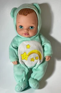 Bambola vintage anni 90 acqua baby wish shooting star cura orso bambini verde menta/teal - Foto 1 di 7