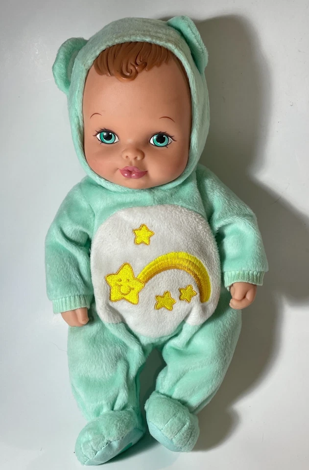 Vintage 90s Water Baby Doll Wish Shooting Star Care Bear Babies Mint Green/Teal - Image 1 of 4