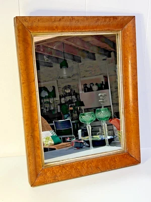 MIROIR ANCIEN EN LOUPE DE THUYA XIXème - Photo 1/4