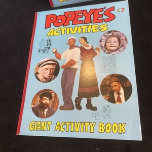 Popeye’s Activities GIANT Coloring Book 1980 Movie Unused Parkes Run - Picture 1 of 5