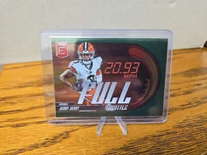 2025 Donruss Elite Football Full Throttle #18 Jerry Jeudy Green - Picture 1 of 2