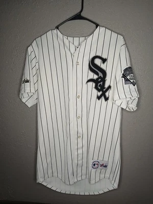 Majestic Paul Konerko Chicago White Sox Jersey Talla L MLB Béisbol *Defectos mostrados Foto 1 de 4