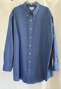 Cutter And Buck Signature Men's Blue Oxford Button-Down Shirt, Size 1XB/1TG - Picture 1 of 10
