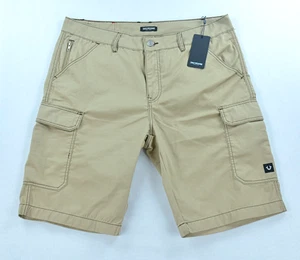 True Religion Cargo Shorts Men's Size 38 Travertine Khaki NWT - Picture 1 of 10
