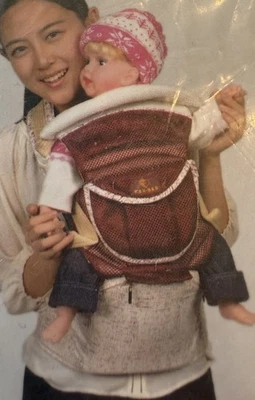 Portabebés 6 en 1 Posiciones Ergonómicas Asiento de Cadera Malla Aire Frío Rojo Blanco Foto 1 de 4