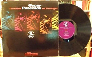The Great Oscar Peterson on Prestige! Vinyl LP Record PR 7620 Purple Label - Imagen 1 de 8