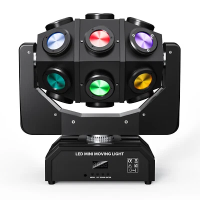 DJ Moving Head Disco Light Beam 18 LED Chic Sport Football Stage Lighting RGBW - Image 1 of 4