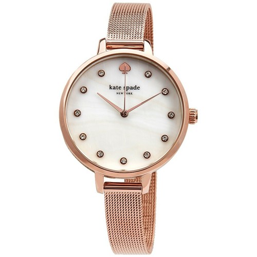 Kate Spade KSW1492 Orologio da donna color oro rosa cinturino in rete acciaio inox 34 mm