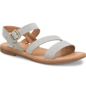 Kork Ease Nogales Sandalen Größe 9 grau Wildleder bequeme Schuhe Damen Leder flache Schuhe - Bild 1 von 4