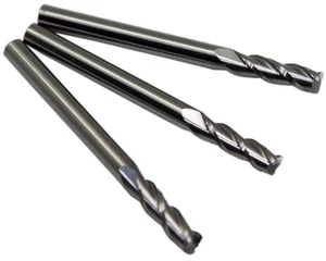 10 fraises 3 dents cyl coupe centre (métal,plastique,bois,MDF,bois) dia 3x3x12mm - Picture 1 of 1