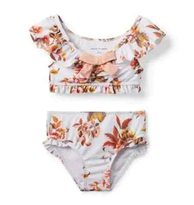 NWT Janie and Jack Floral Bow 2-Piece Swimsuit SZ 7 years - Picture 1 of 13