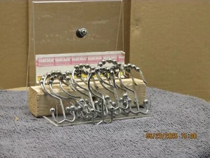 Listing is for:(1)12 Pack Metal Shower Curtain Double Glide Roller Set of Hooks - Picture 1 of 4