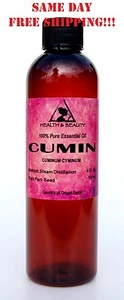 CUMIN ESSENTIAL OIL by H&B Oils Center AROMATHERAPY 100% PURE 4 OZ - Picture 1 of 12