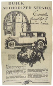 Vintage 1928 BUICK Sedan Car Newspaper Print Ad - Picture 1 of 3