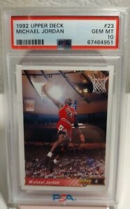 1992 Upper Deck Michael Jordan Chicago Bulls Card #23 Graded PSA 10 Mint