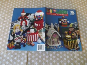 Annie's Attic 87T73 copri fazzoletti uncinetto Toyland 1993 7 disegni elfo pupazzo di neve - Foto 1 di 3