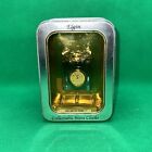 Horloge miniature cadeau en verre transparent Elgin vintage Kmart