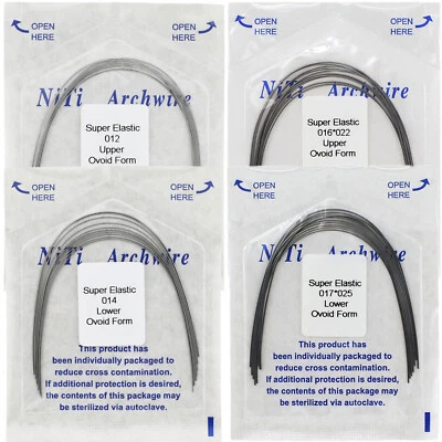 Ortodoncia Dental NiTi Arco Alambre Redondo Rectangular Arcos De Ortodoncia Ovoide Foto 1 de 4