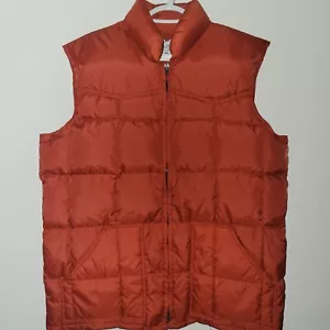 Sears Western Down Feather Sleeveless Vest Men's Size Large Red Quilted - Picture 1 of 6
