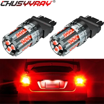 3157 LED rojo señal de parada de freno bombilla trasera para Dodge Grand Caravan 1991-2010 Foto 1 de 4