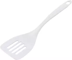White Melamine Chef Craft Basic Melamine Slotted Kitchen Turner Spatula, 11" - Picture 1 of 4