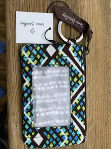 New Vera Bradley Rain Forest Zip ID Case - Picture 1 of 11