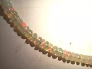 18" Ethiopian Opal Beaded Strand 2.5mm-3.5mm graduated rondells - Picture 1 of 2