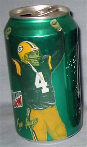 Green Bay Packers Brett Favre (sig) Football Mountain Dew Can - Picture 1 of 2