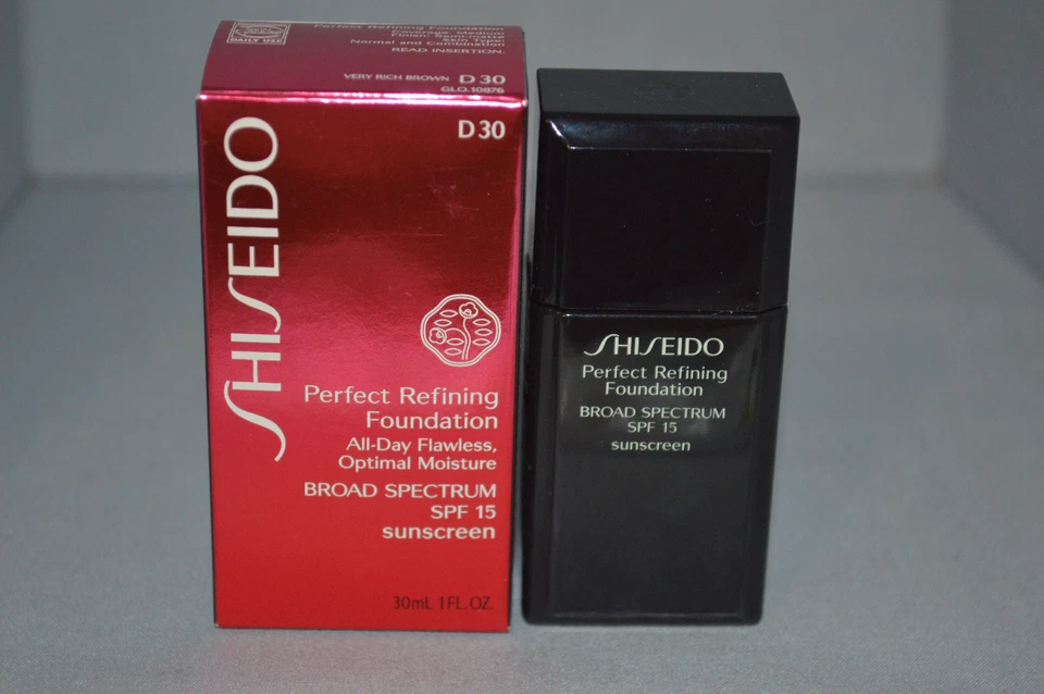 Shiseido Perfect Refining Foundation All Day Flawless D30 1 oz New Boxed - Image 1 of 1