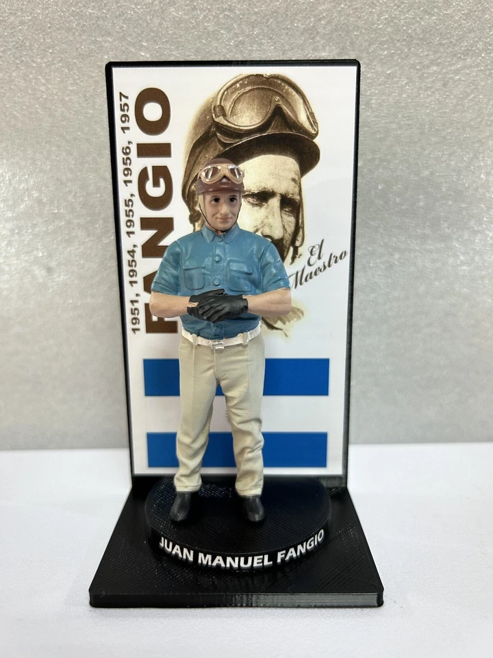 Juan Manuel Fangio 5x Campeón del Mundo F1 + Podio - Figura Escala 1/18 Foto 1 de 4