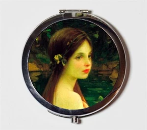 Romantic Mermaid Fairy Compact Mirror Make Up Pocket Mirror for Cosmetics - Picture 1 of 2