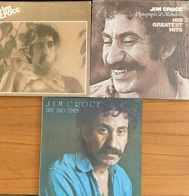 Jim Croce 3 LPs: Photographs Memories, I Got Name, Life & Times XLNT Vinyl - Image 1 of 4
