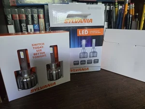 Sylvania H1 Powersports/Fog LED Headlight Pair 2 Bulbs Cool White ✅ - Picture 1 of 3