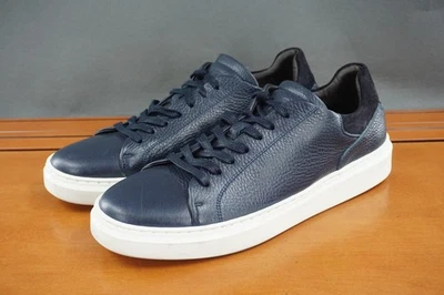 Bruno Magli Sierra Zapatos Para Hombres 8.5 Azul Cuero Parte Superior Baja Tenis Informales Portugal Foto 1 de 4