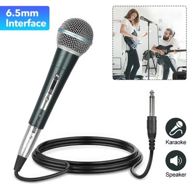 Supernieren Dynamisches Metall Mikrofon mit 3m XLR-Audiokabel 6,35/6,5mm Klinke - Bild 1 von 4