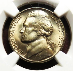1950-D Jefferson nickel__NGC MS 67 5FS__full steps - Picture 1 of 3